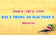 Bài 3 trang 40 SGK Toán 6 Tập 2 Chân trời sáng tạo